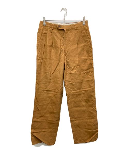 ISSEY MIYAKE DESIGN STUDIO（イッセイミヤケ）ISSEY MIYAKE DESIGN STUDIO (イッセイミヤケ) リネンパンツ オレンジ サイズ:4-77の古着・服飾アイテム
