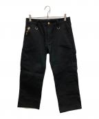 Carhartt WIP×Mastermind JAPANカーハート ワークインプログレス×マスターマインド ジャパン）の古着「パンツ」｜ブラック