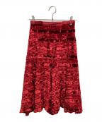 LOUIS VUITTONルイ ヴィトン）の古着「ベロアスカート」｜レッド