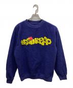 BRAIN DEADブレインデッド）の古着「SLIME REVERSE FLEECE CREWNECK」｜ネイビー