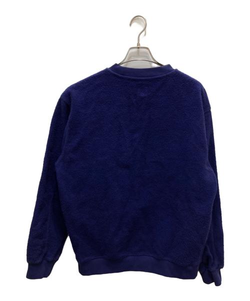 BRAIN DEAD（ブレインデッド）BRAIN DEAD (ブレインデッド) SLIME REVERSE FLEECE CREWNECK ネイビー サイズ:Sの古着・服飾アイテム