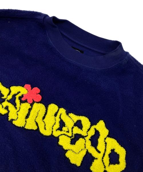 BRAIN DEAD（ブレインデッド）BRAIN DEAD (ブレインデッド) SLIME REVERSE FLEECE CREWNECK ネイビー サイズ:Sの古着・服飾アイテム