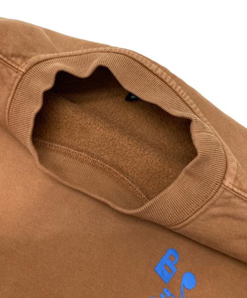 BRAIN DEAD（ブレインデッド）BRAIN DEAD (ブレインデッド) ET CREWNECK SWEATSHIRT ブラウン サイズ:Sの古着・服飾アイテム