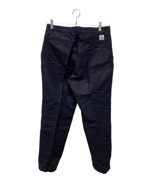ENDS and MEANS（エンズアンド ミーンズ）ENDS and MEANS (エンズアンド ミーンズ) コットンリネントラウザーパンツ ネイビー サイズ:34の古着・服飾アイテム