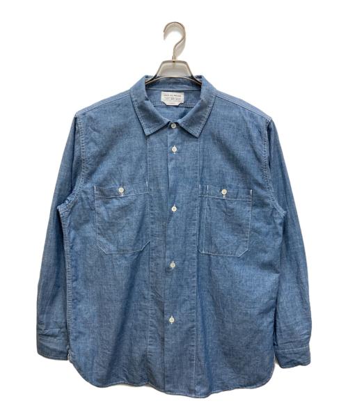 ENDS and MEANS（エンズアンド ミーンズ）ENDS and MEANS (エンズアンド ミーンズ) シャンブレーシャツ インディゴ サイズ:Lの古着・服飾アイテム