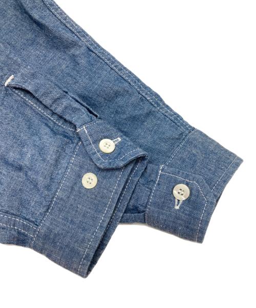 ENDS and MEANS（エンズアンド ミーンズ）ENDS and MEANS (エンズアンド ミーンズ) シャンブレーシャツ インディゴ サイズ:Lの古着・服飾アイテム