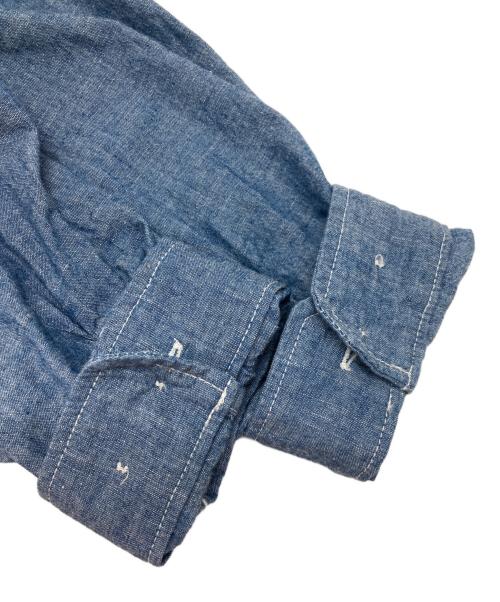 ENDS and MEANS（エンズアンド ミーンズ）ENDS and MEANS (エンズアンド ミーンズ) シャンブレーシャツ インディゴ サイズ:Lの古着・服飾アイテム