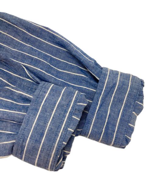 ENDS and MEANS（エンズアンド ミーンズ）ENDS and MEANS (エンズアンド ミーンズ) ストライプシャツ ネイビー サイズ:XLの古着・服飾アイテム