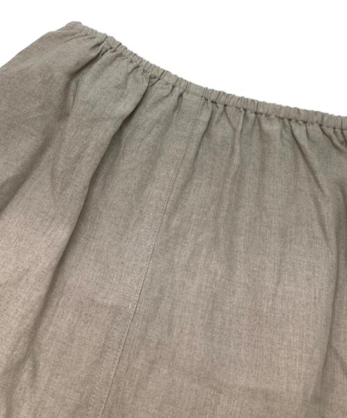 UNITED ARROWS TOKYO（ユナイテッドアローズトウキョウ）UNITED ARROWS TOKYO (ユナイテッドアローズトウキョウ) リネン フレア マキシスカート ベージュ サイズ:36の古着・服飾アイテム