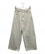 Mila Owenミラオーウェン）の古着「ルーズフィットバギーデニムパンツ」｜ホワイト