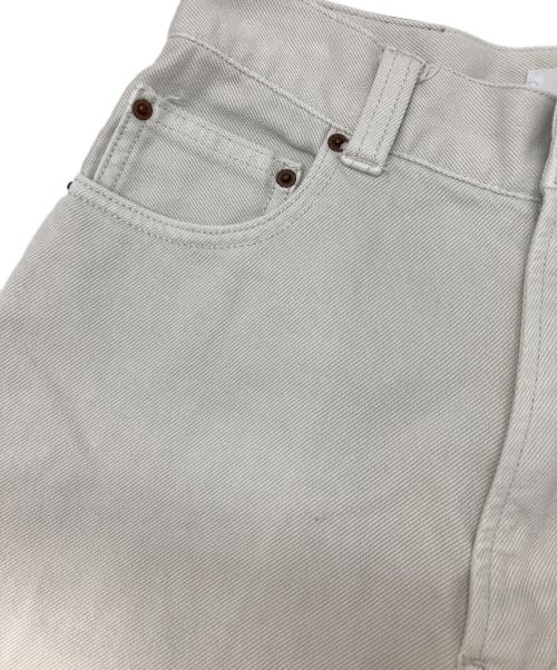 Mila Owen（ミラオーウェン）Mila Owen (ミラオーウェン) ルーズフィットバギーデニムパンツ ホワイトの古着・服飾アイテム