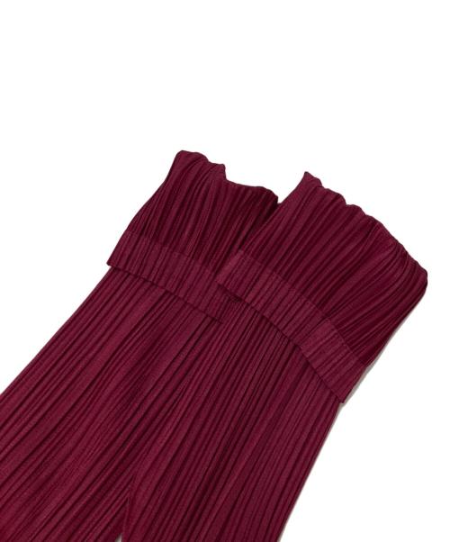 PLEATS PLEASE（プリーツプリーズ）PLEATS PLEASE (プリーツプリーズ) プリーツハイネックカットソー ピンク サイズ:2の古着・服飾アイテム