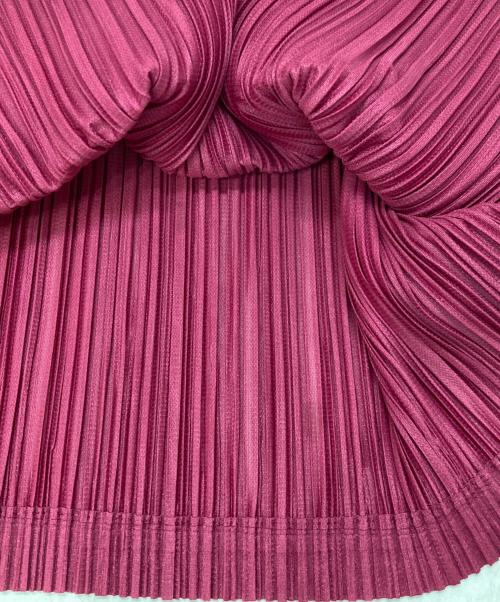 PLEATS PLEASE（プリーツプリーズ）PLEATS PLEASE (プリーツプリーズ) プリーツハイネックカットソー ピンク サイズ:2の古着・服飾アイテム