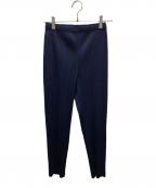 PLEATS PLEASEプリーツプリーズ）の古着「クロップドプリーツパンツ」｜ネイビー