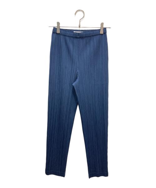 PLEATS PLEASE（プリーツプリーズ）PLEATS PLEASE (プリーツプリーズ) プリーツストレートパンツ ネイビー サイズ:1の古着・服飾アイテム