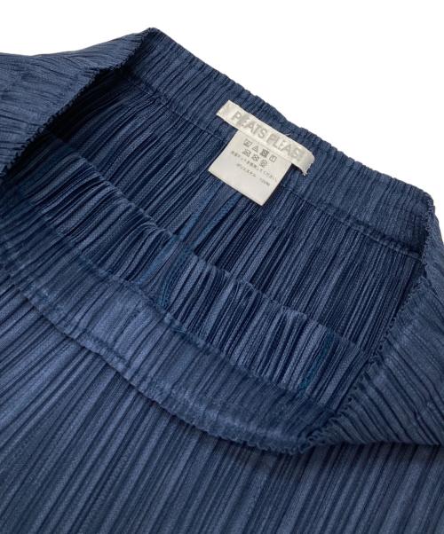 PLEATS PLEASE（プリーツプリーズ）PLEATS PLEASE (プリーツプリーズ) プリーツストレートパンツ ネイビー サイズ:1の古着・服飾アイテム
