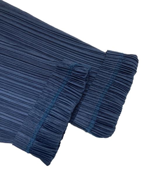 PLEATS PLEASE（プリーツプリーズ）PLEATS PLEASE (プリーツプリーズ) プリーツストレートパンツ ネイビー サイズ:1の古着・服飾アイテム