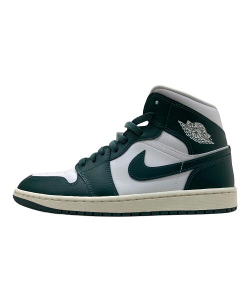 NIKE（ナイキ）NIKE (ナイキ) WMNS AIR JORDAN 1 MID ホワイト×グリーン サイズ:27cm 未使用品の古着・服飾アイテム