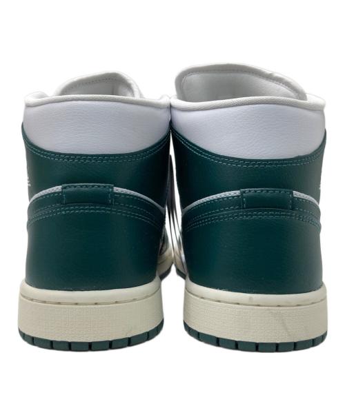 NIKE（ナイキ）NIKE (ナイキ) WMNS AIR JORDAN 1 MID ホワイト×グリーン サイズ:27cm 未使用品の古着・服飾アイテム