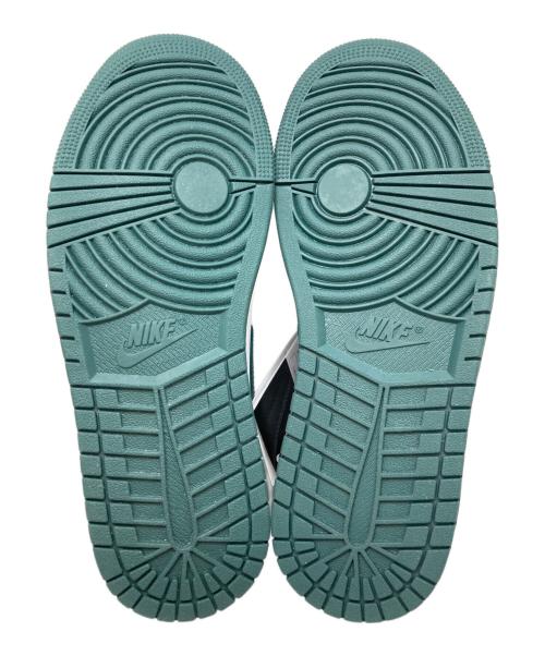 NIKE（ナイキ）NIKE (ナイキ) WMNS AIR JORDAN 1 MID ホワイト×グリーン サイズ:27cm 未使用品の古着・服飾アイテム