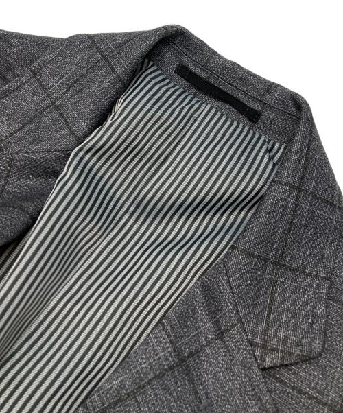 MEN'S BIGI（メンズビギ）MEN'S BIGI (メンズビギ) エクストラTRジャージヘリンボーンプリントセットアップ グレー サイズ:03の古着・服飾アイテム