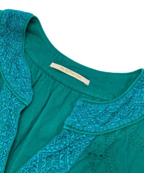 ne quittez pas（ヌキテパ）ne quittez pas (ヌキテパ) カットワークワンピース グリーン サイズ:不明（実寸参照）の古着・服飾アイテム