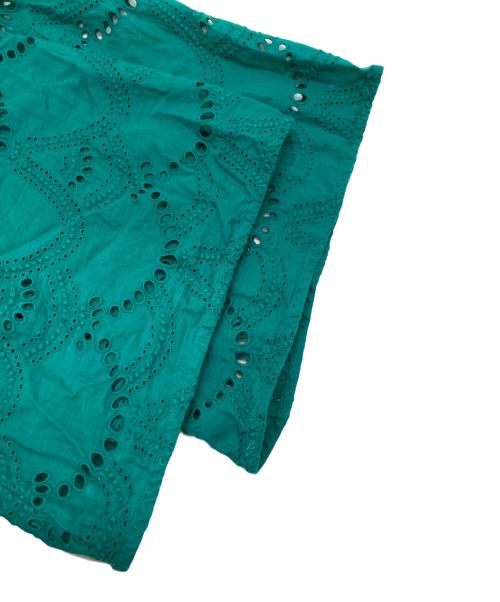 ne quittez pas（ヌキテパ）ne quittez pas (ヌキテパ) カットワークワンピース グリーン サイズ:不明（実寸参照）の古着・服飾アイテム