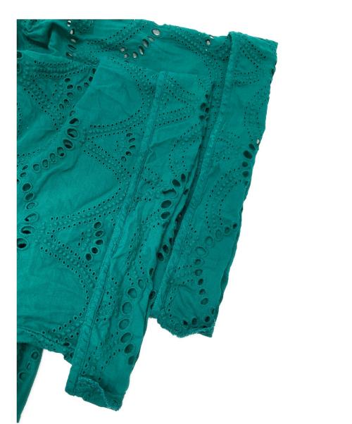 ne quittez pas（ヌキテパ）ne quittez pas (ヌキテパ) カットワークワンピース グリーン サイズ:不明（実寸参照）の古着・服飾アイテム