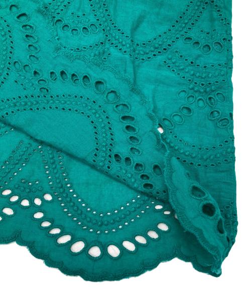 ne quittez pas（ヌキテパ）ne quittez pas (ヌキテパ) カットワークワンピース グリーン サイズ:不明（実寸参照）の古着・服飾アイテム