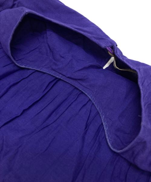 ne quittez pas1（ヌキテパ）ne quittez pas1 (ヌキテパ) Cotton Voile Tiered Maxi Dress パープル サイズ:不明（実寸参照）の古着・服飾アイテム