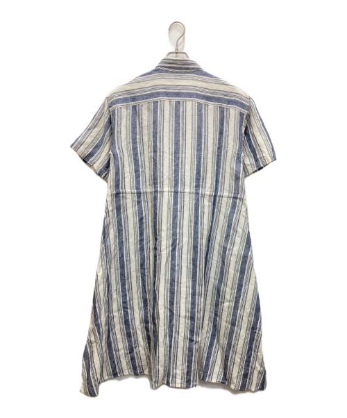 POLO RALPH LAUREN（ポロ・ラルフローレン）POLO RALPH LAUREN (ポロ・ラルフローレン) リネンシャツワンピース ベージュ サイズ:6の古着・服飾アイテム