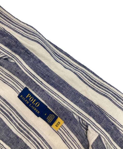 POLO RALPH LAUREN（ポロ・ラルフローレン）POLO RALPH LAUREN (ポロ・ラルフローレン) リネンシャツワンピース ベージュ サイズ:6の古着・服飾アイテム