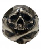 RAT RACEラットレース）の古着「クライベイビークロスボーンスカルリング」｜シルバー