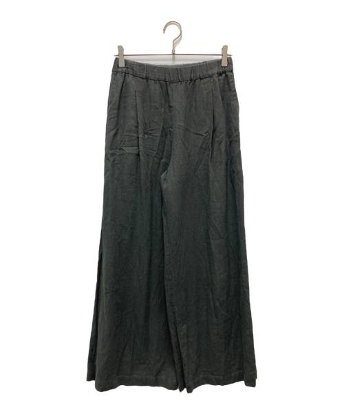 Plage（プラージュ）Plage (プラージュ) Linen Relax Wide パンツ グレー サイズ:36の古着・服飾アイテム