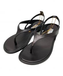 PELLICO SUNNY（ペリーコサニー）の古着「アンクレット付フラットサンタ゛ル」｜ブラック