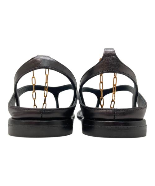 PELLICO SUNNY（ペリーコサニー）PELLICO SUNNY (ペリーコサニー) アンクレット付フラットサンタ゛ル ブラック サイズ:37の古着・服飾アイテム