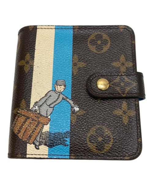 LOUIS VUITTON（ルイ ヴィトン）LOUIS VUITTON (ルイ ヴィトン) モノグラム・グルーム コンパクトジップ ブラウンの古着・服飾アイテム