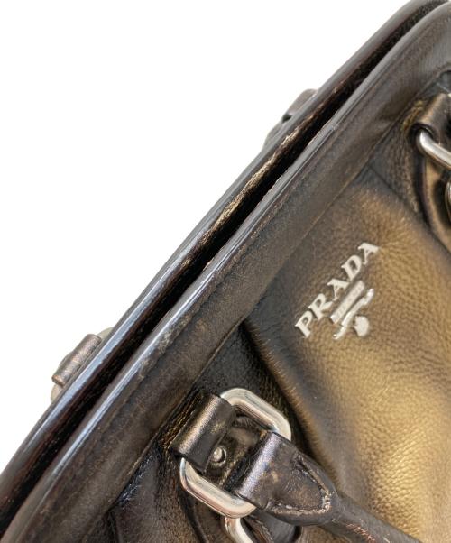PRADA（プラダ）PRADA (プラダ) グラデーションハンドバッグ ゴールドの古着・服飾アイテム