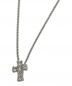 VENDOME AOYAMA CLASSEヴァンドームアオヤマクラス）の古着「ダイヤモンド/0.18ct クロス デザイン ネックレス」｜シルバー
