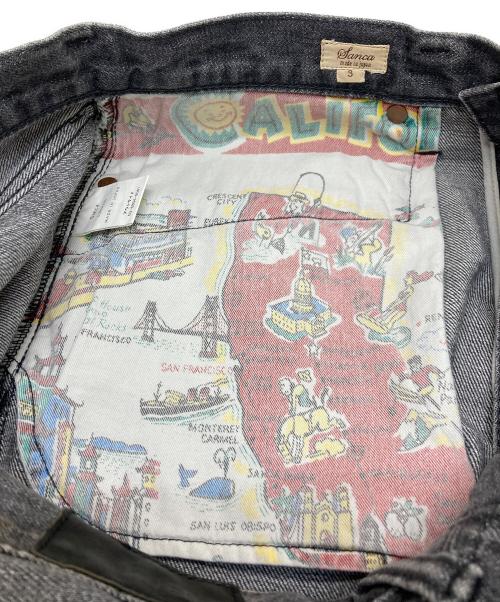 sanca（サンカ）Sanca (サンカ) BLACK DENIM TAPERBLACK DENIM TAPERD 5P JEANSD 5P JEANS ブラック サイズ:3の古着・服飾アイテム