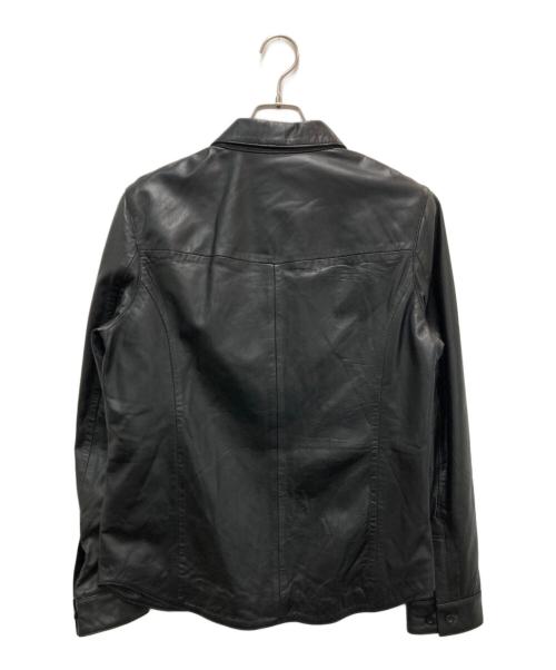 Liugoo Leathers（リューグーレザーズ）Liugoo Leathers (リューグーレザーズ) シャツジャケット ブラック サイズ:Lの古着・服飾アイテム