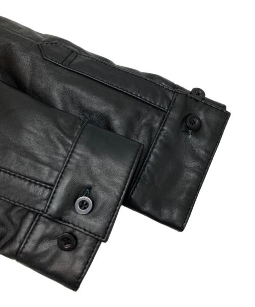 Liugoo Leathers（リューグーレザーズ）Liugoo Leathers (リューグーレザーズ) シャツジャケット ブラック サイズ:Lの古着・服飾アイテム