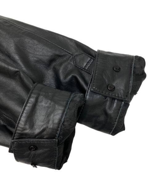 Liugoo Leathers（リューグーレザーズ）Liugoo Leathers (リューグーレザーズ) シャツジャケット ブラック サイズ:Lの古着・服飾アイテム