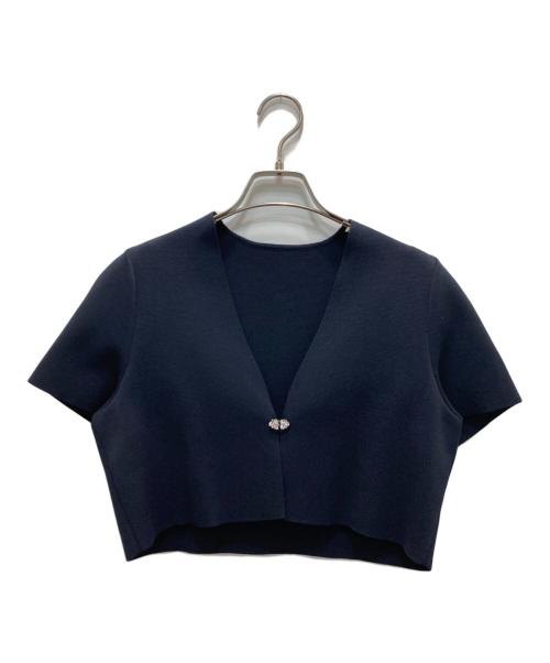 FOXEY（フォクシー）FOXEY (フォクシー) LADY JEWEL Knit Jacket ブラック サイズ:38の古着・服飾アイテム