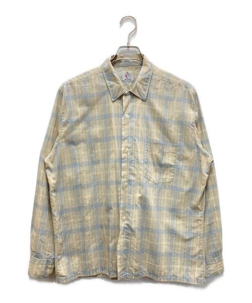 B.V.D（ビーブイディー）B.V.D (ビーブイディー) チェックシャツ ブラウン サイズ:Lの古着・服飾アイテム