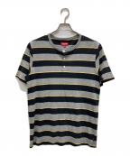 SUPREMEシュプリーム）の古着「Striped henley」｜グレー