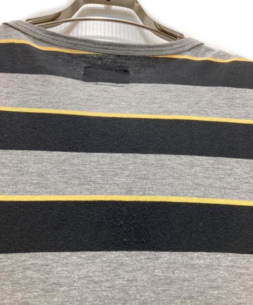 SUPREME（シュプリーム）SUPREME (シュプリーム) Striped henley グレー サイズ:Sの古着・服飾アイテム