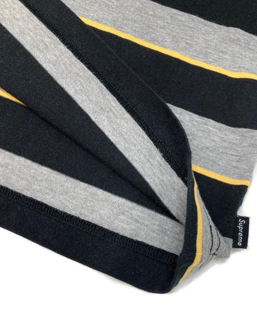 SUPREME（シュプリーム）SUPREME (シュプリーム) Striped henley グレー サイズ:Sの古着・服飾アイテム