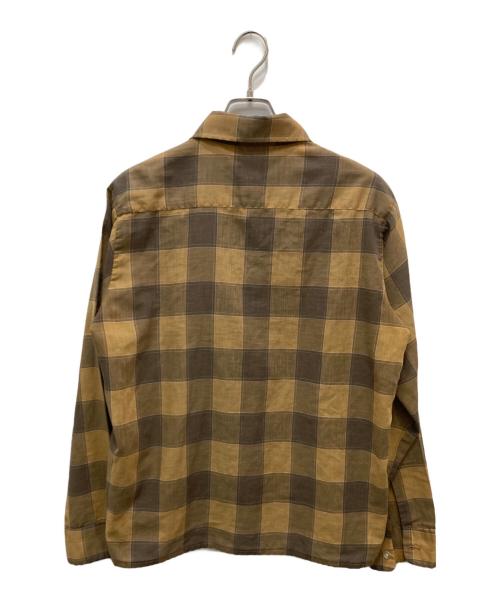 golden key（ゴールデンキー）golden key (ゴールデンキー) チェックシャツ ブラウン サイズ:不明(実寸参照)の古着・服飾アイテム