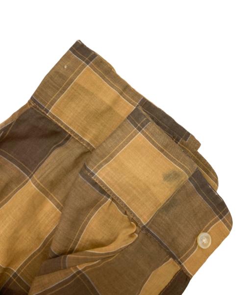 golden key（ゴールデンキー）golden key (ゴールデンキー) チェックシャツ ブラウン サイズ:不明(実寸参照)の古着・服飾アイテム